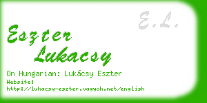 eszter lukacsy business card